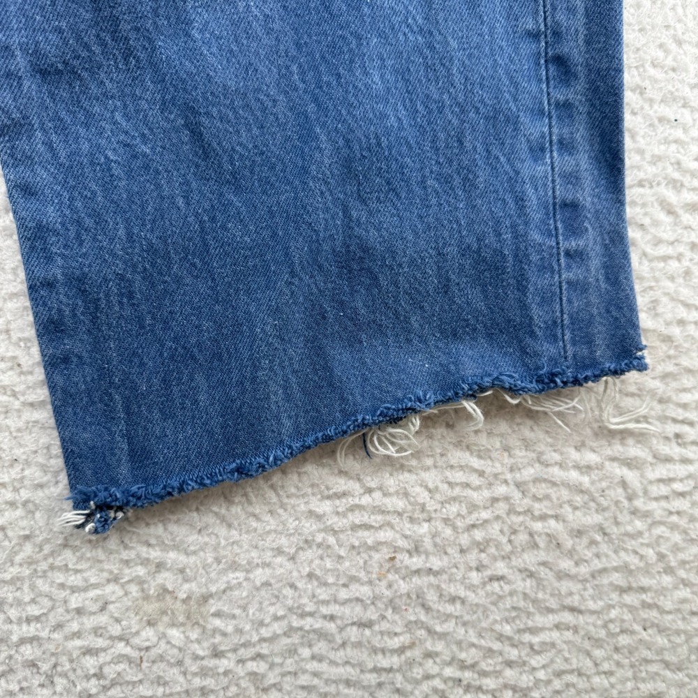 Y2K Levis 501XX Jeans Mens 36x30 (Fit 34x24) Chopped Blue Medium Wash Button Fly - Picture 6 of 10
